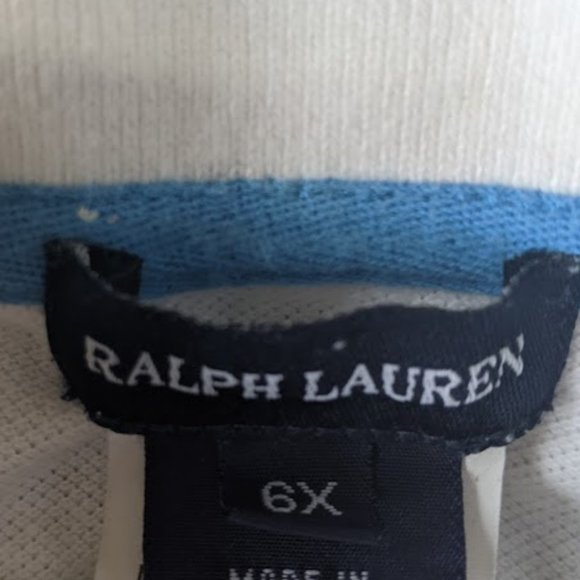 RALPH LAUREN White Sleeveless Polo Shirt Equestrian Theme 6X - Picture 3 of 3